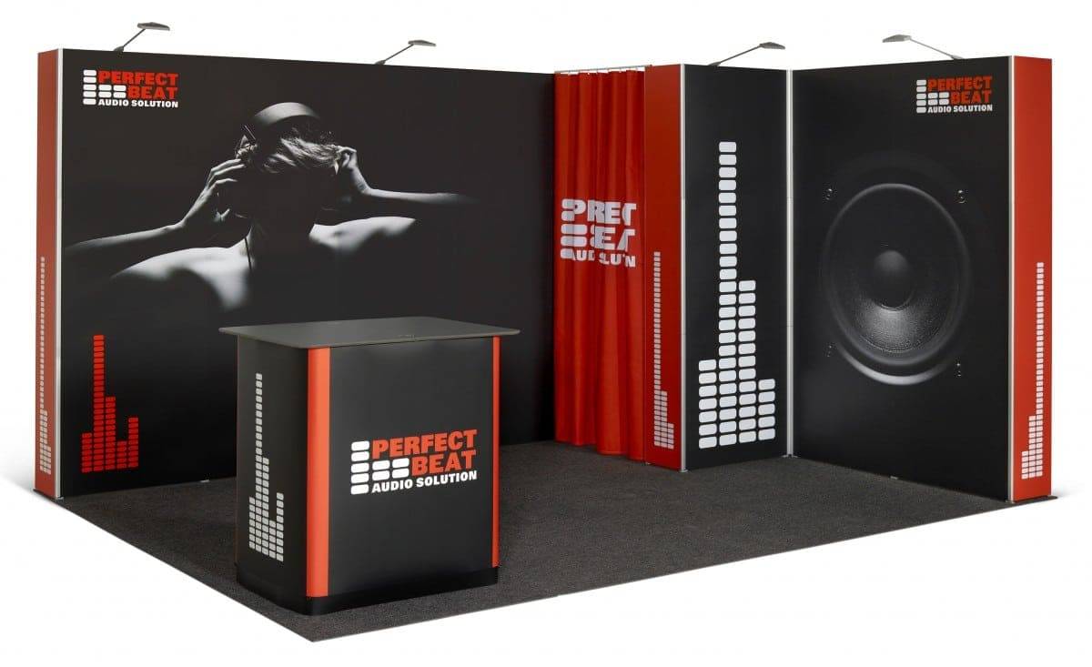 Pop up Magnetic beursstand 4x3m