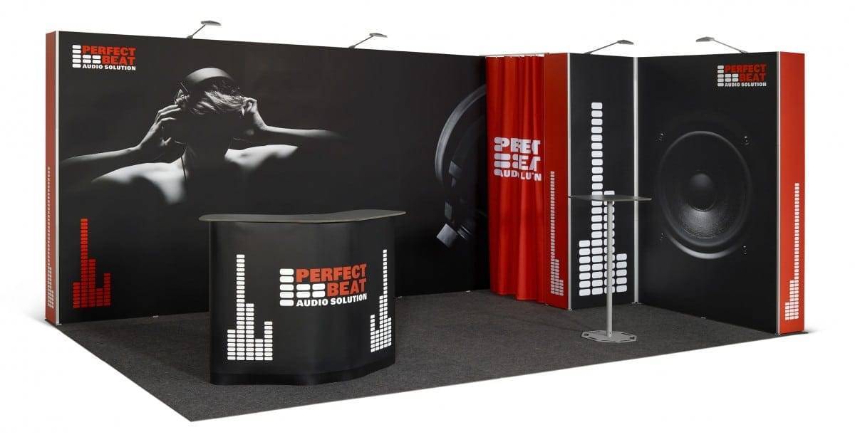 Pop up Magnetic beursstand 5x3m