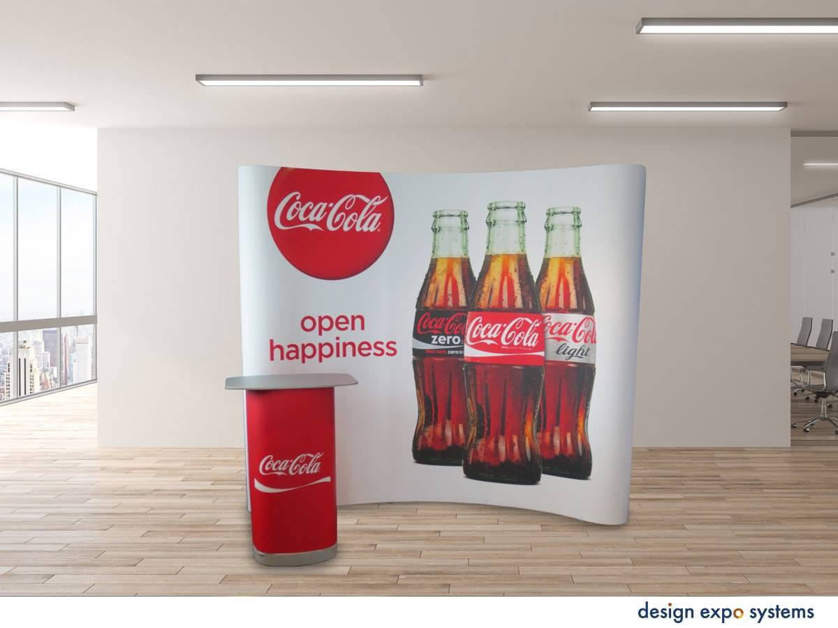 Pop-up magnetic bent Coca-Cola