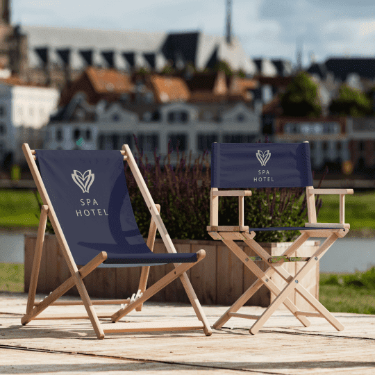 Beach chair bedrukt