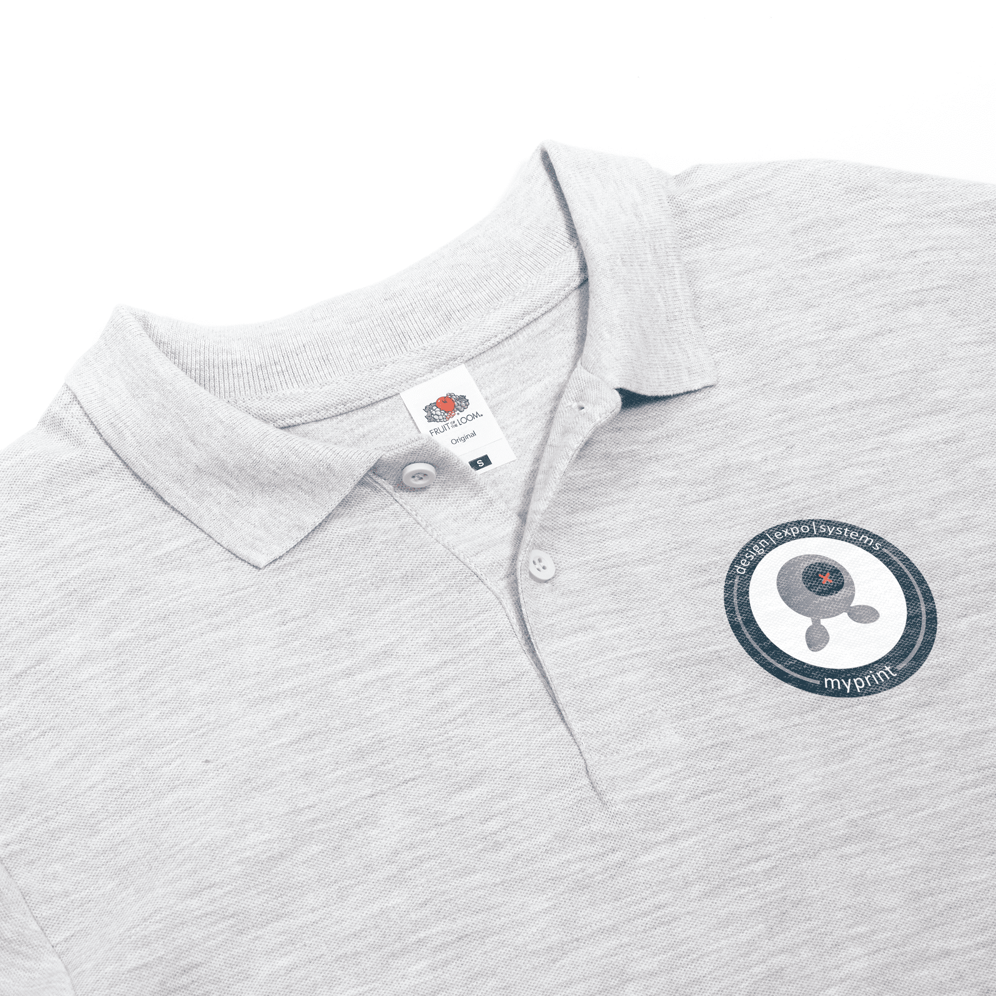 Bedrukte polo Polo met gepersonaliseerde bedrukking