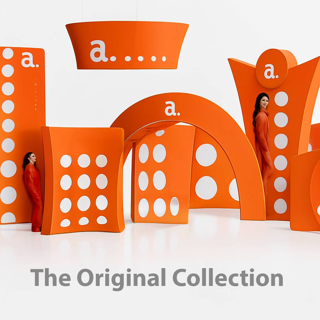 Brochure Displays Original Shapes