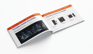 Brochure Foldable Magic Alu Frame