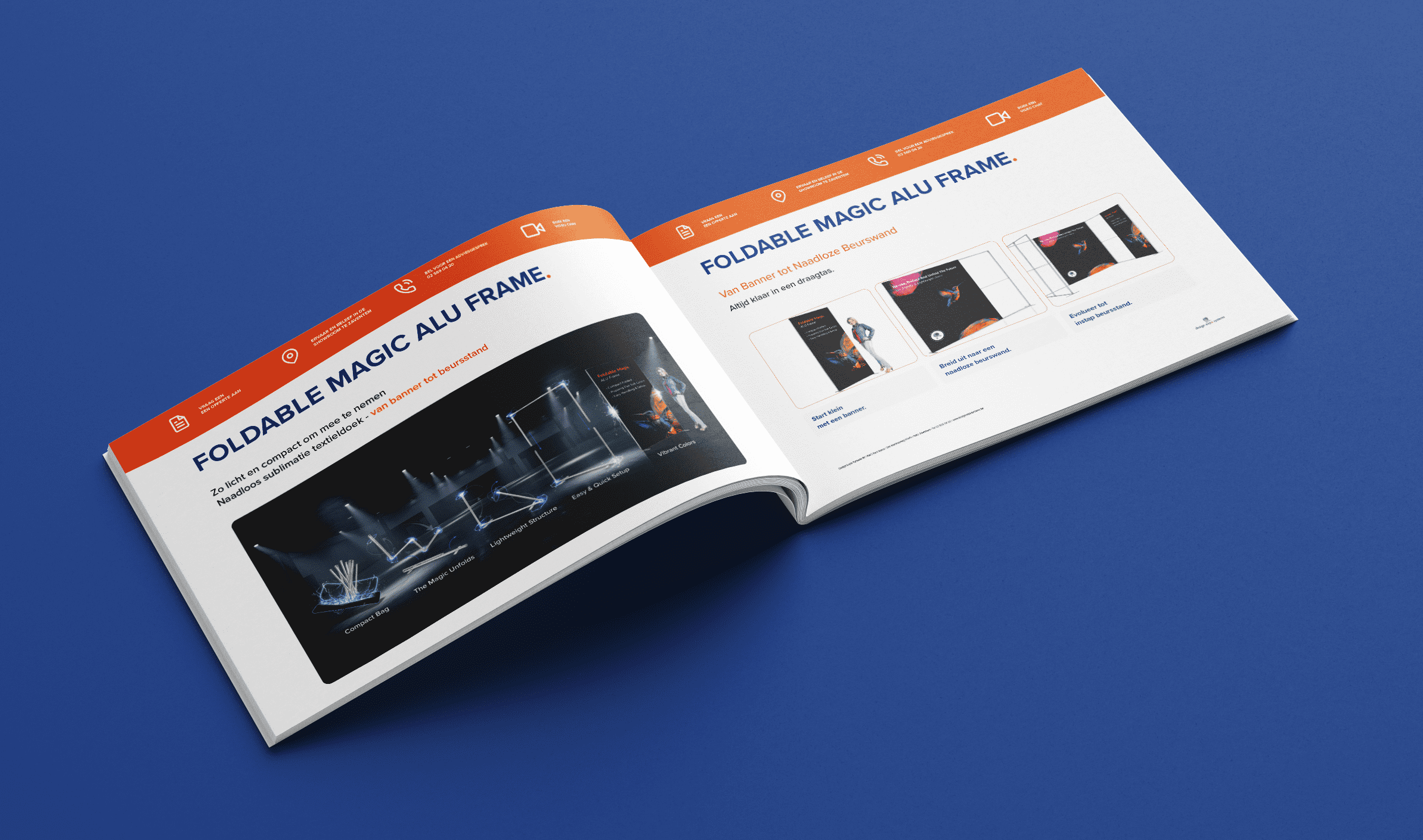 Brochure Foldable Magic Alu Frame