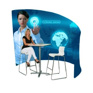 fabric curved meeting pod