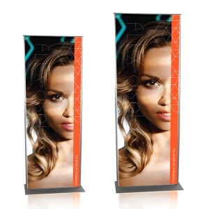 Flex fabric banner display